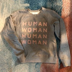 Everlane Human Woman sweatshirt (light grey XS)